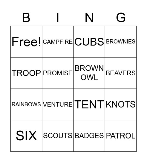 THINKING DAY Bingo Card