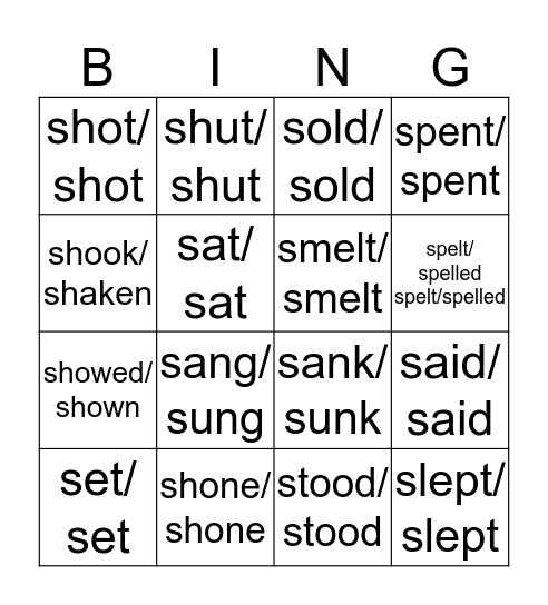 Bingo 3ºA Bingo Card