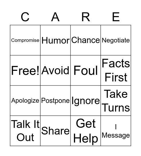 Timely Tools Bingo Card