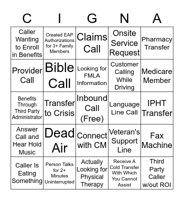 Bingo! Bingo Card