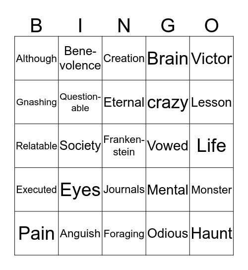 TED TALK BINGO Card