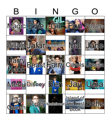 Descendant Bingo Card