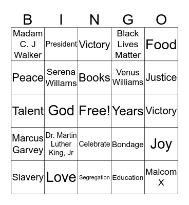 PGTOC CULTURE DAY Bingo Card