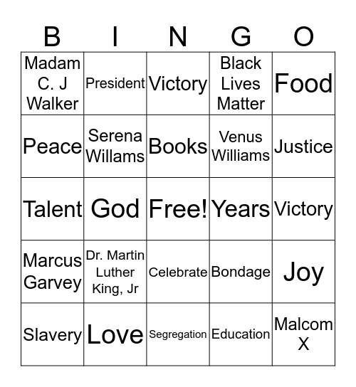 PGTOC CULTURE DAY Bingo Card