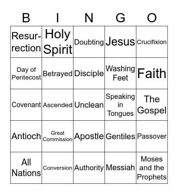 Words to Know Bingo! Bingo Card