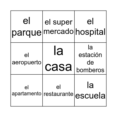 Mi comunidad Bingo Card