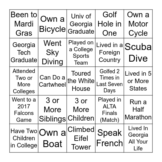 Dunmoor Men's Bible Study  Bingo Card