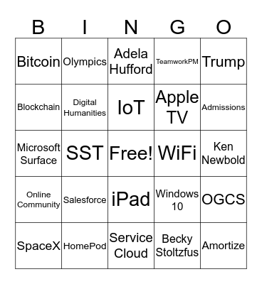 Planning Retreat Bingo Card