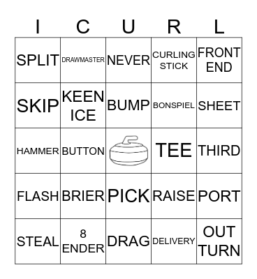 I CURL BINGO Card
