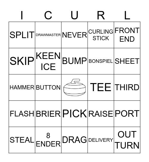 I CURL BINGO Card