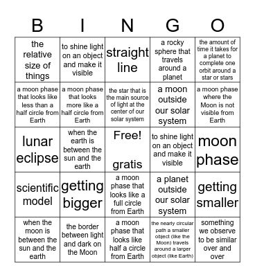 6th BM5 review bingo Card