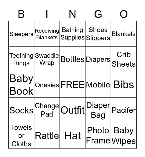 IT'S A BOY  Bingo Card