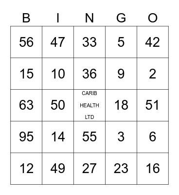 SENIOR CITIZENS CHILL ZONE Bingo Card