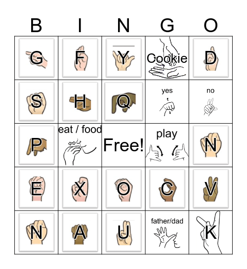 ASL Bingo Card