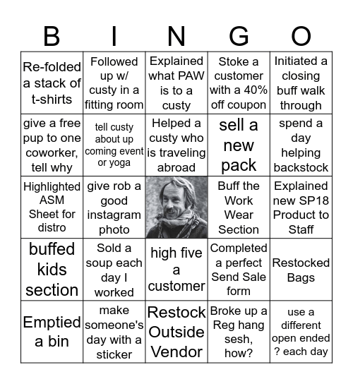 Mile High Patagaonia Fun 3/3-3/19 Bingo Card