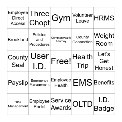 NEO Bingo Game (Card 3) Bingo Card