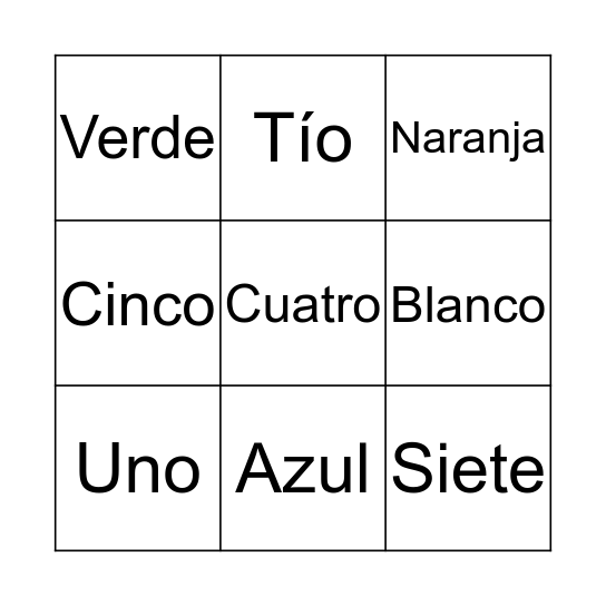 Bingo Card