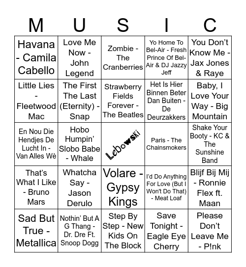 111 Bingo Card