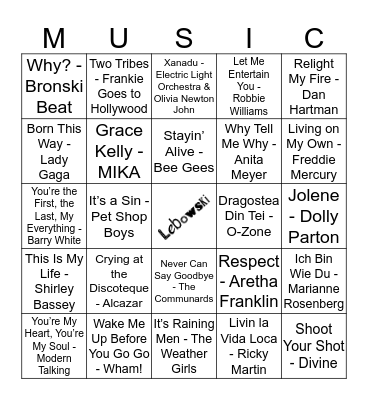 201 Bingo Card