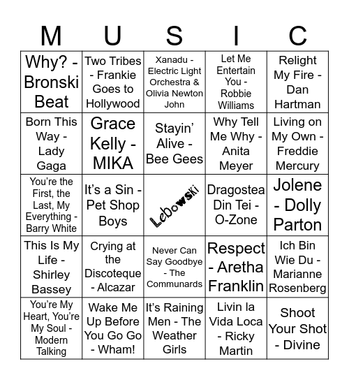 201 Bingo Card