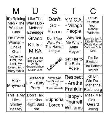 207 Bingo Card