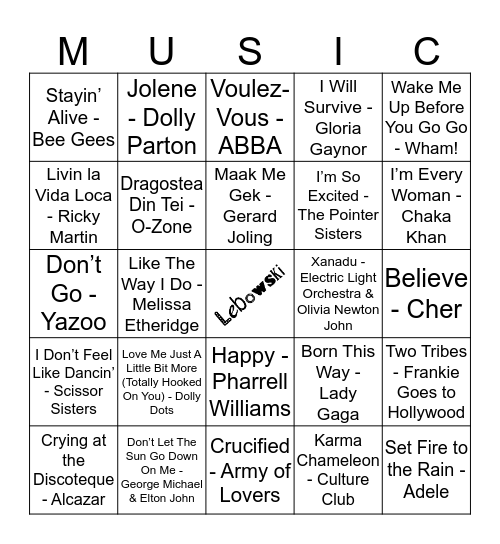 209 Bingo Card