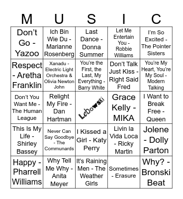 210 Bingo Card