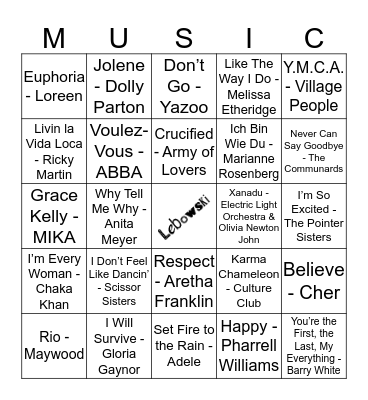 216 Bingo Card