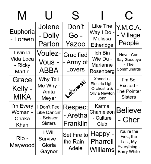 216 Bingo Card