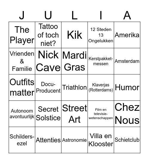 The Ultime JuulBingo Card