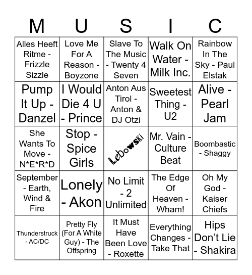 412 Bingo Card