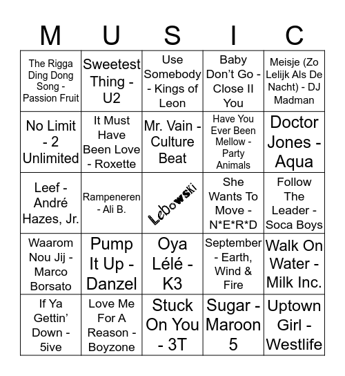 416 Bingo Card