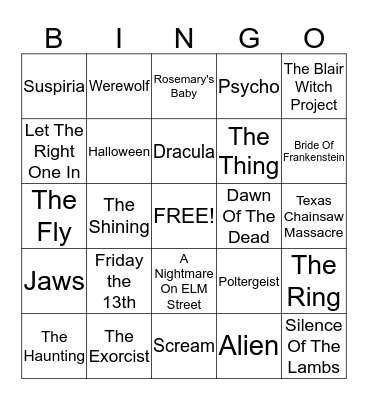 NEXT Bingo Card