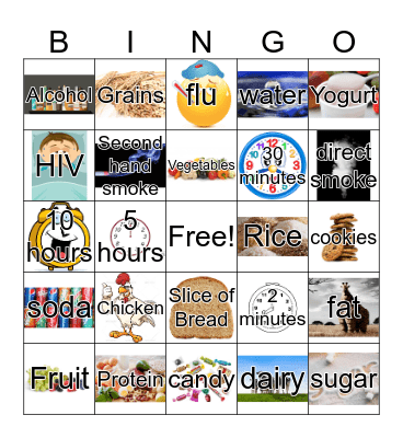Health Bingo Card