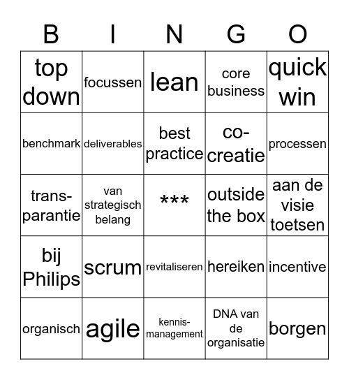 ***bingo Card