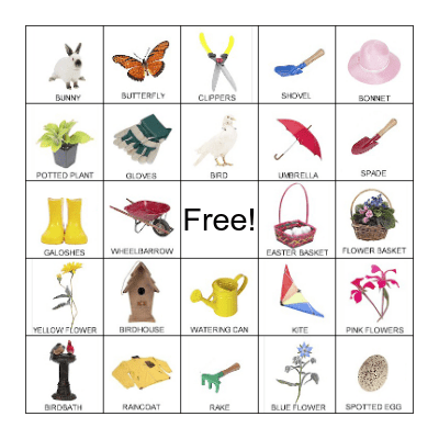 Spring Bingo Card