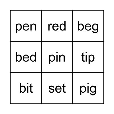 i Bingo Card