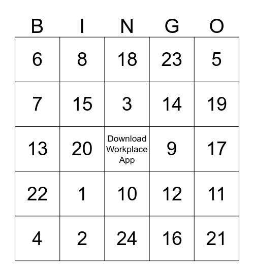 Office Trivia Bingo Card