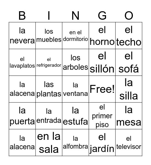 Tye's Fabulous Bingo Game Bingo Card