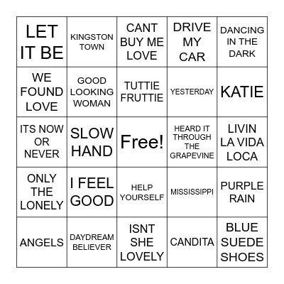 BARCELONA Bingo Card