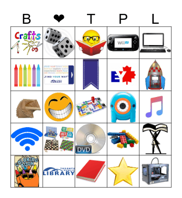 Library BINGO! Bingo Card