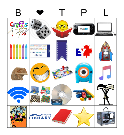 Library BINGO! Bingo Card