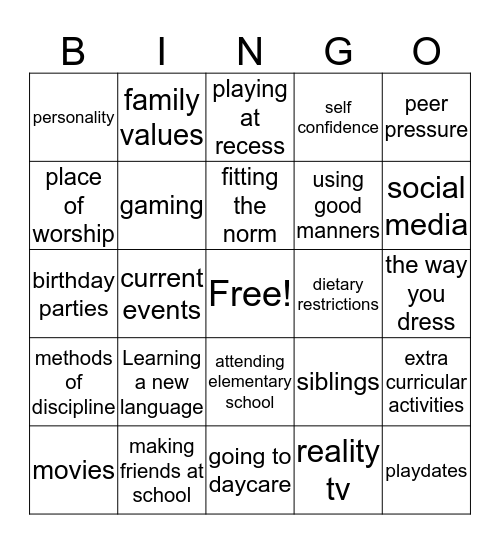 socialization-bingo-bingo-card