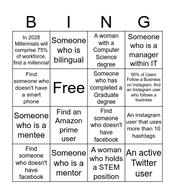 Sit With Me Bingo Card