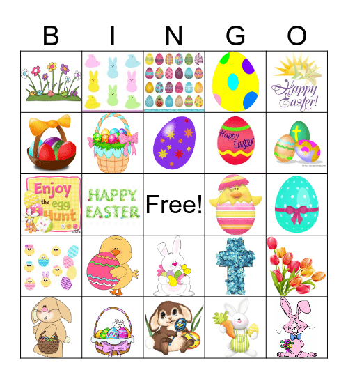 HAPPY EASTER Bingo Card