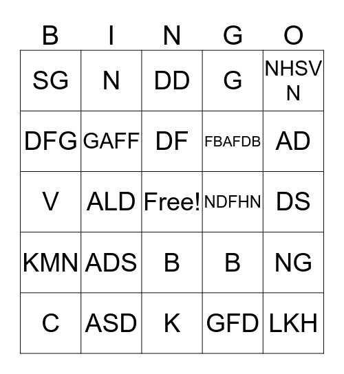 PHS REUNION BINGO Card