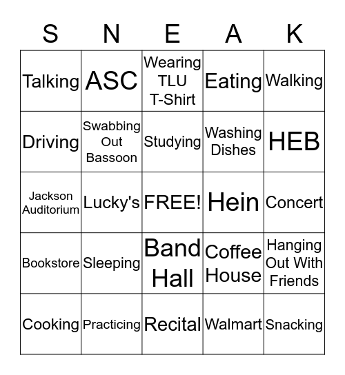 Katelynn  &   Ally Bingo Card