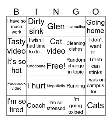 Com-Play-N-O Bingo Card