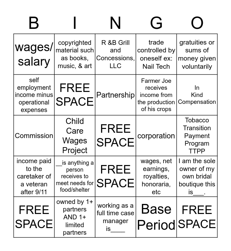 countable-earned-income-bingo-card