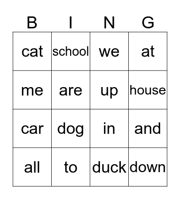 Bingo Card